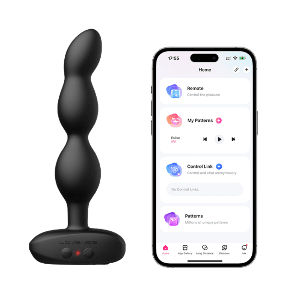 Lovense Ridge анальная втулка с вибрацией и ротацией