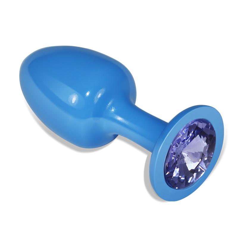 Ювелирная анальная втулка "Rosebud Blue"