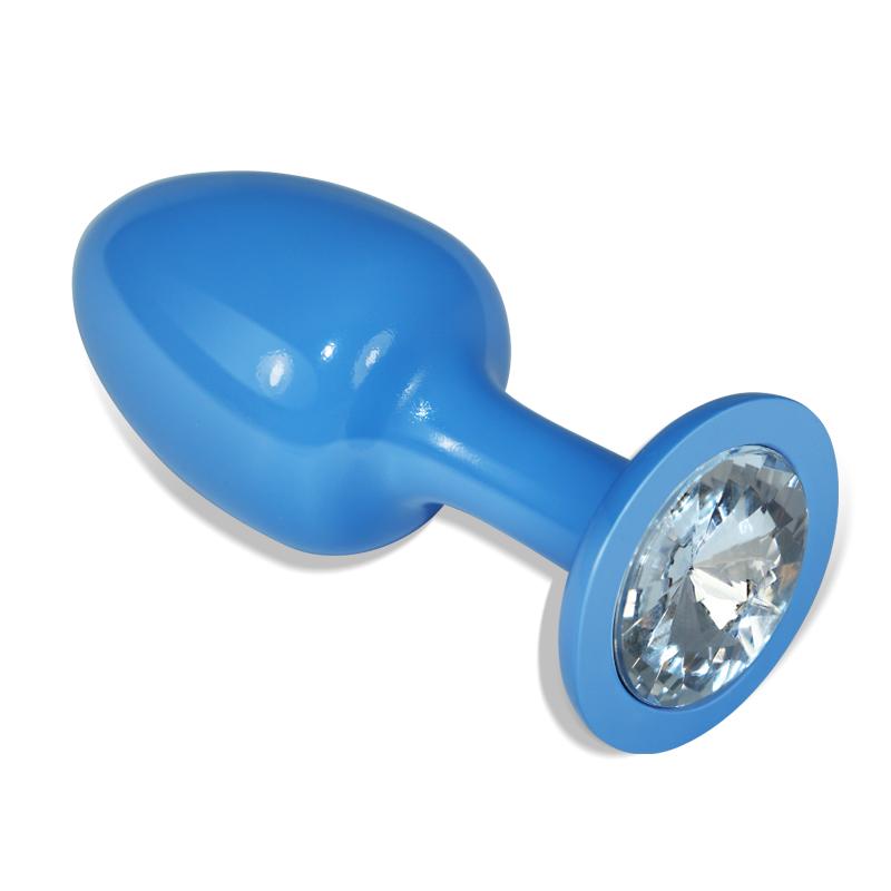 Ювелирная анальная втулка "Rosebud Blue"