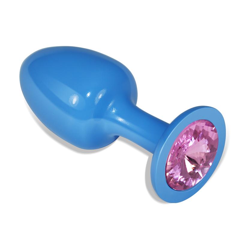 Ювелирная анальная втулка "Rosebud Blue"