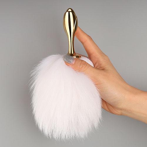 Анальная пробка-хвост LOCKINK Detachable Bunny Tail Set