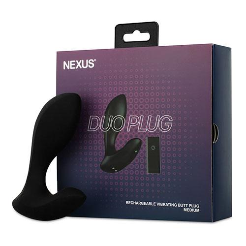 Анальная втулка с вибрацией и ПДУ NEXUS Duo Plug Medium