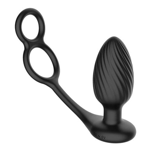 Анальная втулка с эрекционным кольцом NEXUS Tornado Cock and Ball Ring