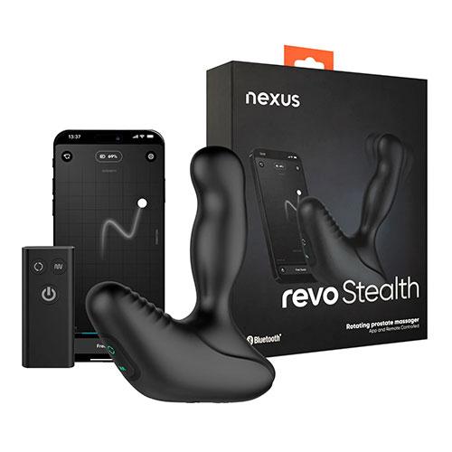 Вибромассажер простаты с вращающейся головкой NEXUS Revo Stealth