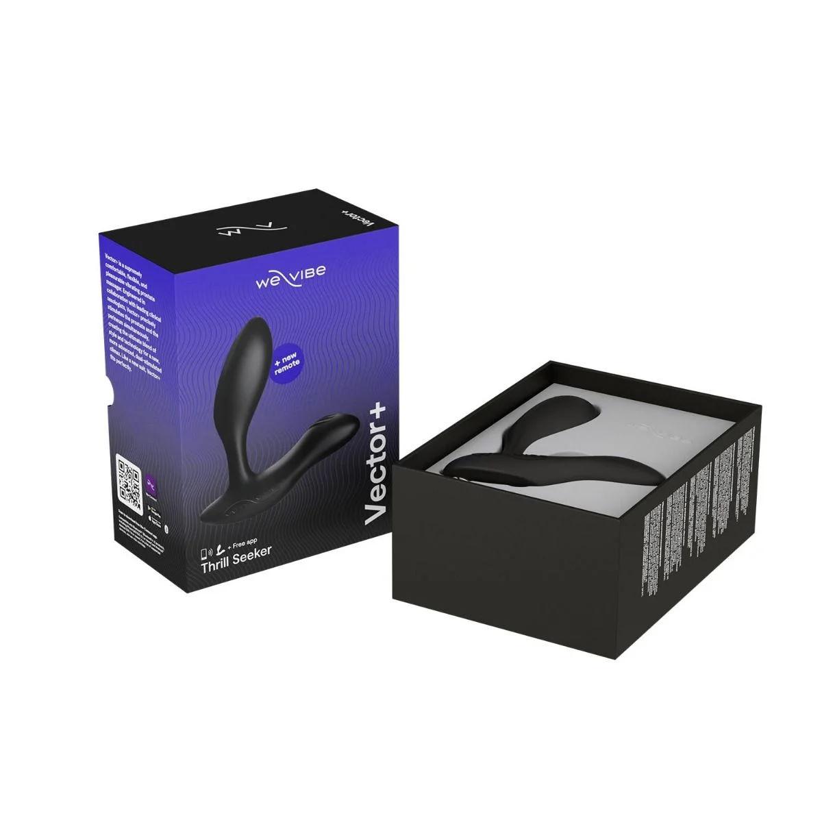 Массажер простаты Vector + с ПДУ, с возможностью управления через смартфон