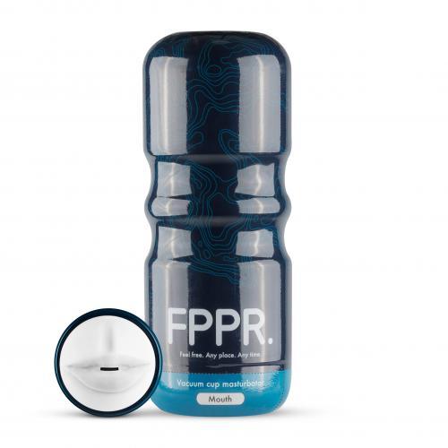 Мастурбатор в тубе "FPPR. Mouth Masturbator - White" ротик