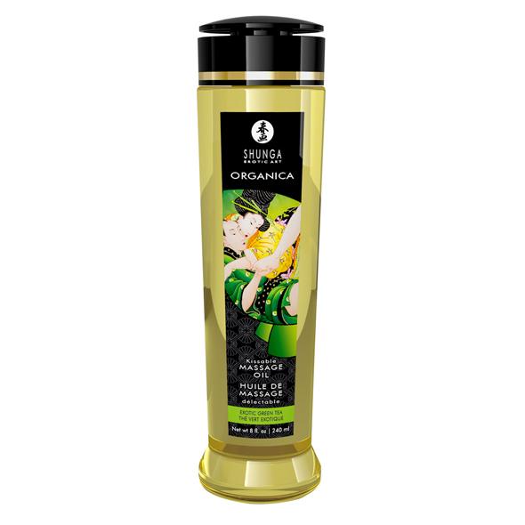 Массажное масло с ароматом "Зеленый чай" Shunga Massage Oil Organica