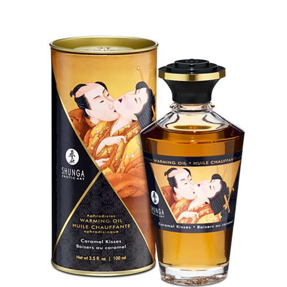 Массажное масло со вкусом "Карамельный поцелуй" Shunga APHRODISIAC WARMING OIL