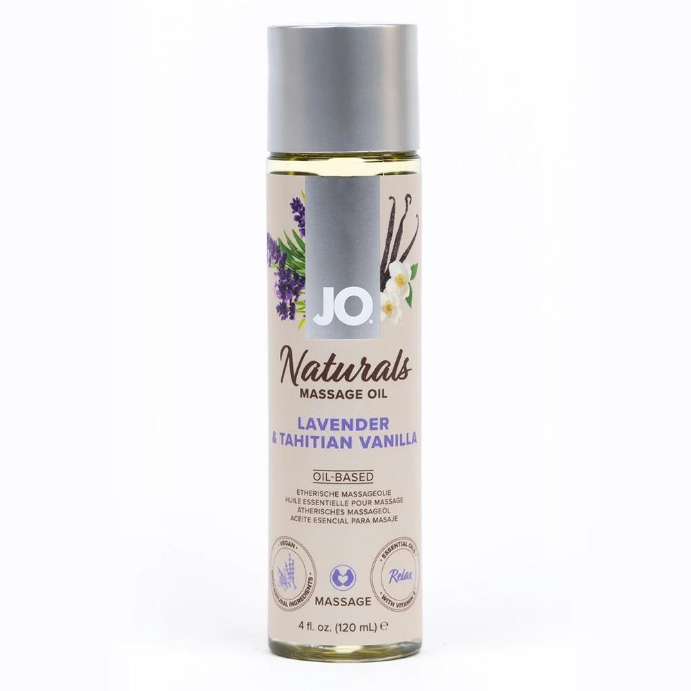 Массажное масло афродизиак JO Lavender & Tahitian Vanilla, с ароматом "Лаванда и Ваниль"